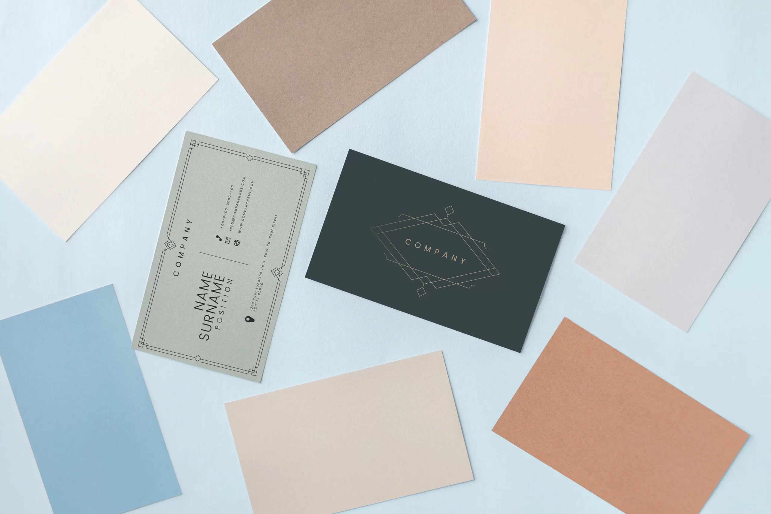 business card assortment